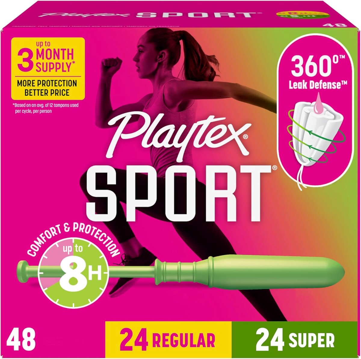 Playtex Sport Tampons Multipack – 48 stuks